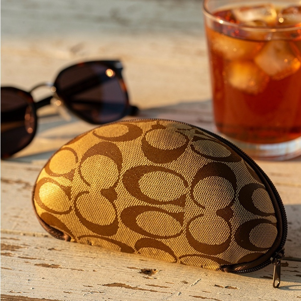 Coach Brown Sunglasses Case